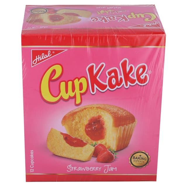 Hilal Cup Kake Strawberry 24gx12