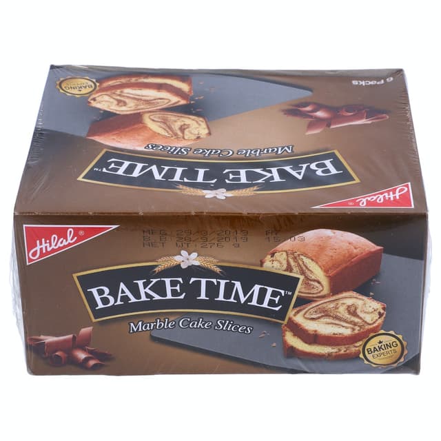 Hilal Bake Time Plain Cake Slices 6 Pack