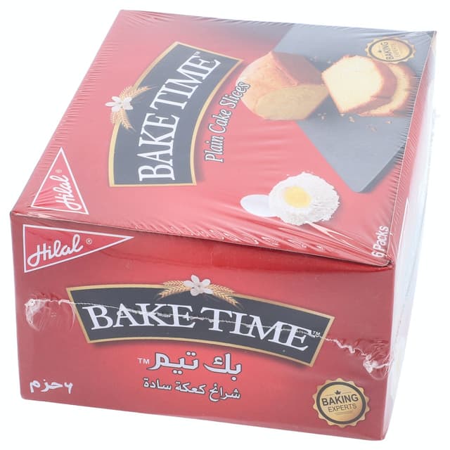 Hilal Bake Time Plain Cake Slices 6 Pack